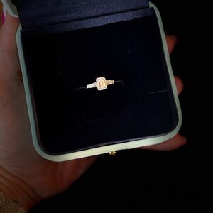 Moissanite Engagement Ring 925 Sterling Silver Wedding Ring Size 7